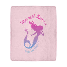 Load image into Gallery viewer, Loves The Ocean Mermaid Princess Ultra-Soft Micro Fleece Blanket 50" x 60"