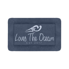Load image into Gallery viewer, Loves The Ocean Navy LB Dog Bed 48" x 30"