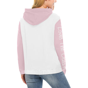 Loves The Ocean Two Tone All Over Print Hoodie