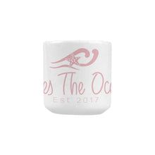 Load image into Gallery viewer, Loves The Ocean Rose Logo Heart-Shaped Mug (10.3 OZ)