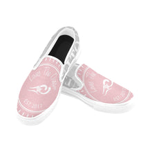 Load image into Gallery viewer, Loves The Ocean Grey Rose Slip- On Canvas Shoes