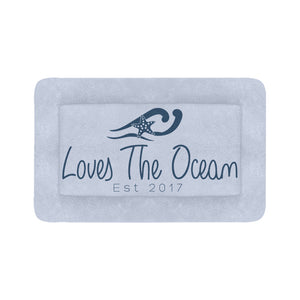 Loves The Ocean LB Navy Dog Bed 48" x 30"