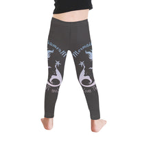 Load image into Gallery viewer, Loves The Ocean Mermaid Princess Lightblue Lilac All-Over Kid&#39;s Leggings