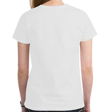 Load image into Gallery viewer, Loves The Ocean White Pink Cotton Short Sleeve T-Shirt