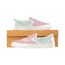 Load image into Gallery viewer, Loves The Ocean Rose Mint Slip on Canvas Kids Shoes