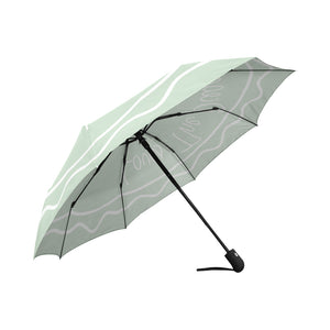 Loves The Ocean Mint Automatic Foldable Umbrella