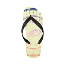 Load image into Gallery viewer, Loves The Ocean Unisex Multi White Flip Flops