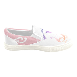 Loves The Ocean Mermaid Slip on Canvas Kids Shoes