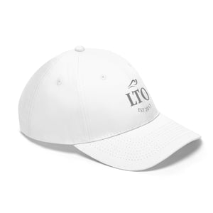 Loves The Ocean White Grey Twill Hat