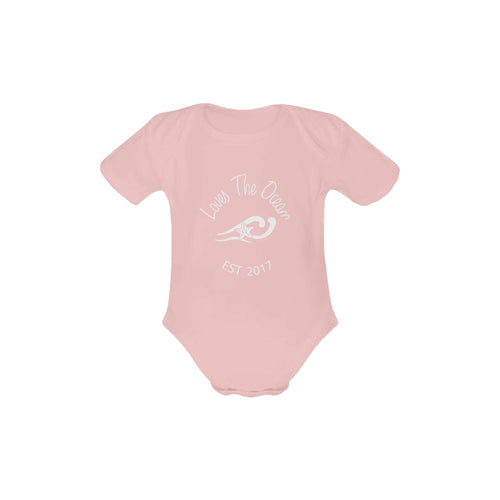 Loves The Ocean Rose White Onesie