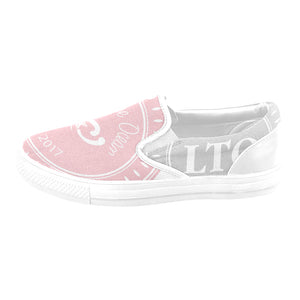 Loves The Ocean Grey Rose Slip- On Canvas Shoes