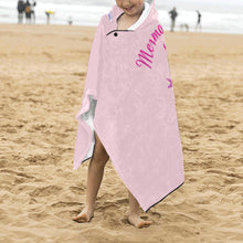 Load image into Gallery viewer, Loves The Ocean Mermaid Princess Hooded Bath Towels