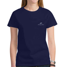 Load image into Gallery viewer, Loves The Ocean Navy Lightblue T-Shirt