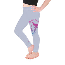 Load image into Gallery viewer, Loves The Ocean Mermaid Blue All-Over Kid&#39;s Leggings