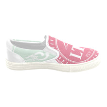 Load image into Gallery viewer, Loves The Ocean Pink Mint Slip on Canvas Kids Shoes