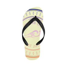 Load image into Gallery viewer, Loves The Ocean Unisex Multi White Flip Flops