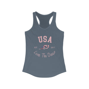 Loves The Ocean USA Limited Edition Women's Racerback Tank