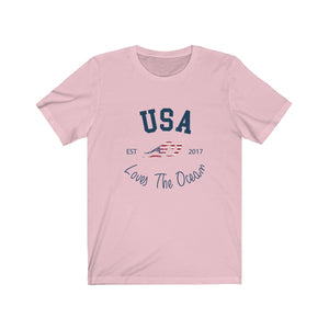 Loves The Ocean USA Limited Edition Unisex Short Sleeve Tee