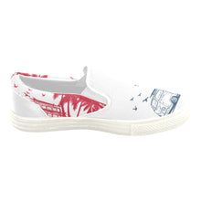 Load image into Gallery viewer, Loves The Ocean VW Slip On Canvas Kid&#39;s Shoes