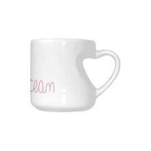 Load image into Gallery viewer, Loves The Ocean Rose Logo Heart-Shaped Mug (10.3 OZ)