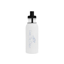 Load image into Gallery viewer, Loves The Ocean White Lightblue Sports Bottle (22 Oz)