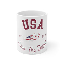 Load image into Gallery viewer, Loves The Ocean USA Limited Edition 11 oz / 15oz Ceramic Mug