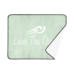 Loves The Ocean Mint White Beach Mats 78"x 60"