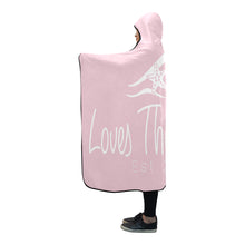 Load image into Gallery viewer, Loves The Ocean Huge Towel Rose White Hooded Blanket 80&quot;x56&quot;