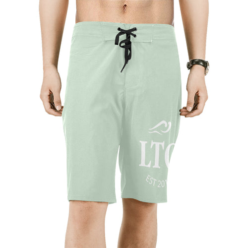 LTO Mint All Over Print Beach Shorts