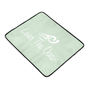 Loves The Ocean Mint White Beach Mats 78"x 60"