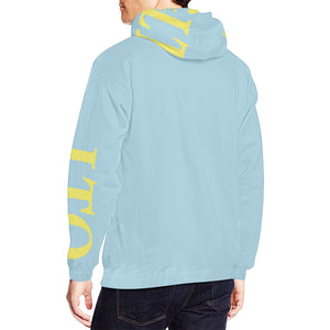 LTO Men Mint Yellow All Over Print Hoodie