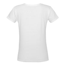 Load image into Gallery viewer, Loves The Ocean White Grey V-Neck T-shirt