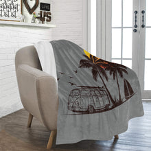 Load image into Gallery viewer, Loves The Ocean VW Ultra-Soft Micro Fleece Blanket 50&quot; x 60&quot;