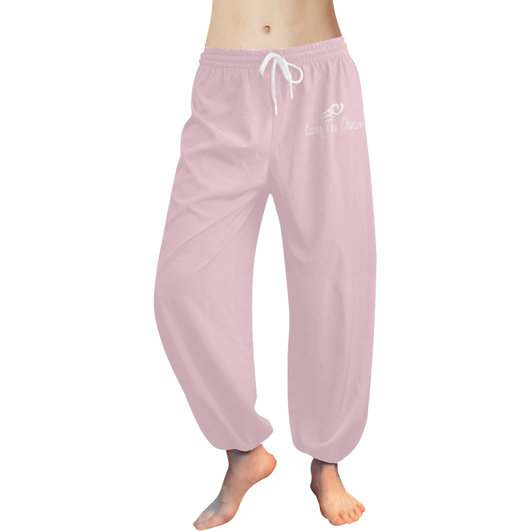 Loves The Ocean Rose White Harem Pants