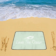 Load image into Gallery viewer, Loves The Ocean Mint White Beach Mats 78&quot;x 60&quot;