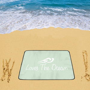 Loves The Ocean Mint White Beach Mats 78"x 60"