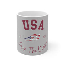 Load image into Gallery viewer, Loves The Ocean USA Limited Edition 11 oz / 15oz Ceramic Mug