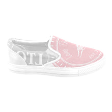 Load image into Gallery viewer, Loves The Ocean Grey Rose Slip- On Canvas Shoes