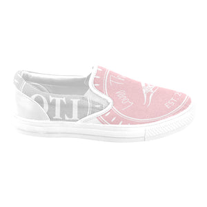 Loves The Ocean Grey Rose Slip- On Canvas Shoes