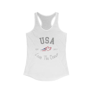 Loves The Ocean USA Limited Edition Women's Racerback Tank