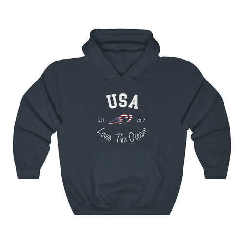 Loves The Ocean USA Limited Edition Unisex Hooded Sweatshirt