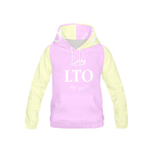 Load image into Gallery viewer, Loves The Ocean Lilac Yellow Youth All Over Print Hoodie