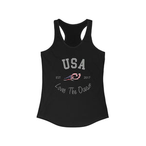 Loves The Ocean USA Limited Edition Women's Racerback Tank