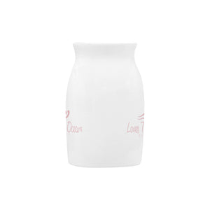 Loves The Ocean Logo Rose Milk Cup (Large) (15.2 Oz)