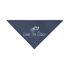 Load image into Gallery viewer, Loves The Ocean Lightblue Dog Bandana