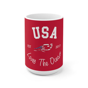 Loves The Ocean USA Limited Edition 11 oz / 15oz Ceramic Mug