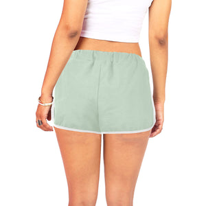 Loves The Ocean Mint All Over Print Casual Shorts