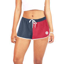 Load image into Gallery viewer, Loves The Ocean Navy Red All Over Print Casual Shorts