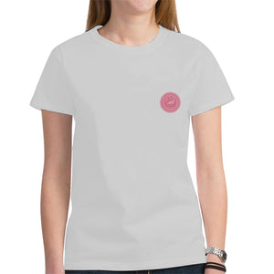 Loves The Ocean White Pink Cotton T-Shirt