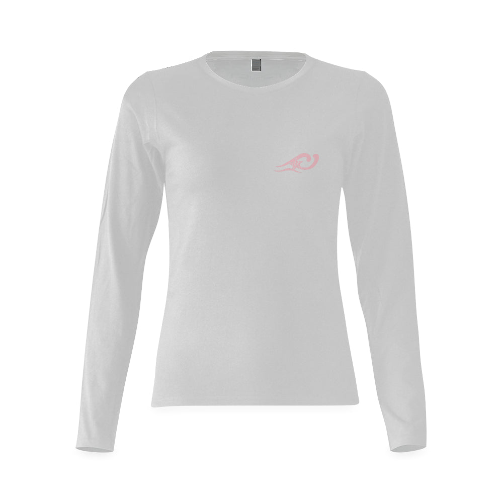 Loves The Ocean White Rose Long Sleeve T- Shirt